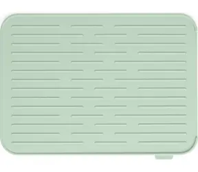 Brabantia Abtropfpad für Geschirr, Silikon, grün / 32,5 x 43,8 x 0,9 cm