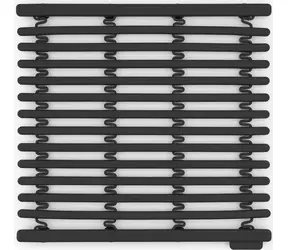 Brabantia Waschbeckenunterlage dunkelgrau / Silikon / 30 x 30 x 1,5 cm