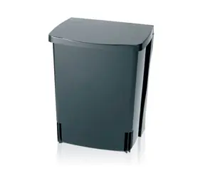 Brabantia Einbaukorb 10 L schwarz / Kunststoff / 33 x 25,7. x 21 cm