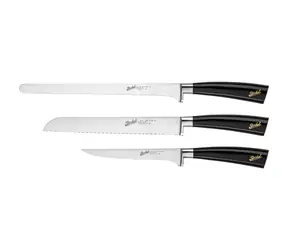 Berkel Elegance Schinkenmesser-Set schwarz / 3-tlg 