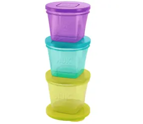 NUK Baby-Leckerli-Boxen / 6 Stück / 2x65 ml / 2x75 ml / 2x85 ml 