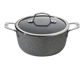 BALLARINI Salina 1005131 Topf mit Glasdeckel 20 cm / 2,7 l / geschmiedetes Aluminium 