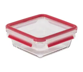 Emsa Clip&Close Glas-Lebensmittelbehälter 0,8 l (600747) rot / Abverkauf