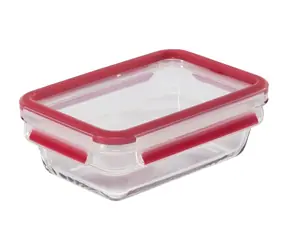Emsa Clip&Close Glas-Lebensmittelbox 0,7 l rot