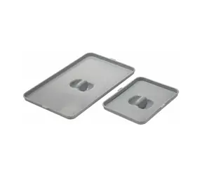 Elletipi Deckel für einen kleinen Plastikkorb 20 x 15,5 cm grau