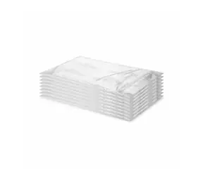 Compactor Set aus 8 transparenten Transporttaschen mit Reißverschluss für T-Shirts und Hemden / 30 x 45 cm