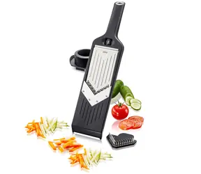 Gefu Julienne VIOLI 2.0 schwarz / Gemüsehobel / Verschiedene Breiten: 1 - 5 mm / Edelstahl 