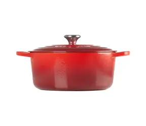 Le Creuset Signature Topf mit Deckel 22 cm rot