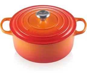 Le Creuset Signature Topf mit Deckel 28 cm orange