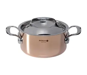 De Buyer Prima Matera Topf mit Deckel 16 cm Kupfer  