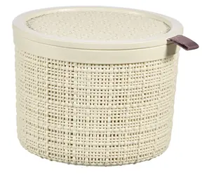 Curver Jute-Rundbox 2 l beige / 17 x 17 x 13 cm