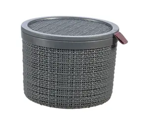Curver Jute Round Box 2 l grau / 17 x 17 x 13 cm