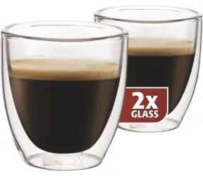 Maxxo Thermoglas Espresso 80ml 2 Stk