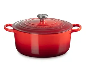 Le Creuset Signature Topf mit Deckel 28 cm rot