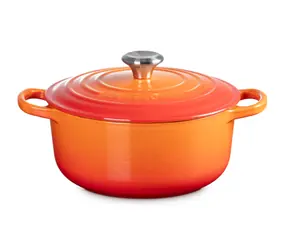 Le Creuset Signature Topf mit Deckel 20 cm orange