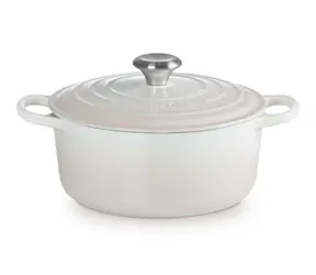 Le Creuset Signature Topf mit Deckel 24 cm weiß