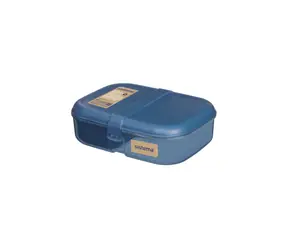 Sistema Ocean Bound Drei-Fächer-Lunchbox mit Joghurtbehälter 1,1 l blau