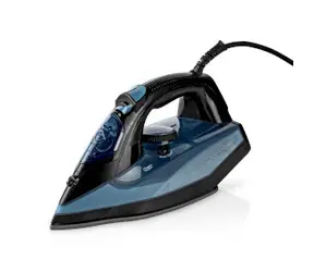 Nedis IRON2000 schwarz / Dampfbügeleisen mit Keramiksohle / 2600 W / 25 g / 0,32 l / Dampfstoß