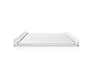 Nedis Universal-Stapelbausatz für Waschmaschine und Trockner, weiß / Ausziehbares Regal / 15 / 605 mm 