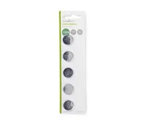Nedis Lithium-Knopfzellenbatterie CR2016, 5 Stück / 3 V DC 