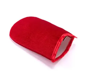 MSV Textil- und Polsterhandschuhe zum Entfernen von Haaren und Schmutz rot / Polyester