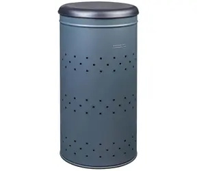Rossignol Lina 701006 anthrazit / Wäschekorb mit Deckel / 45 L / RAL 7016