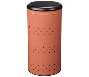 Rossignol Lina 701032 koralle / Wäschekorb mit Deckel / 45 L / RAL 3022