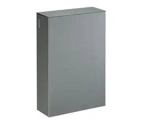 Rossignol Stella 51349 metallgrau / Wandkorb mit Deckel / 20 L