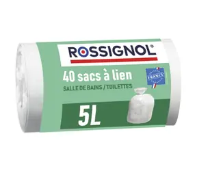 Rossignol Bags 99135 weiß / Korbtaschen 5 L / VE 40 Stück / 14 µm