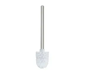 Spirella Ersatz-Toilettenbürste für LAGUNE, weiß / mit glänzendem Edelstahlgriff / Sonderangebot