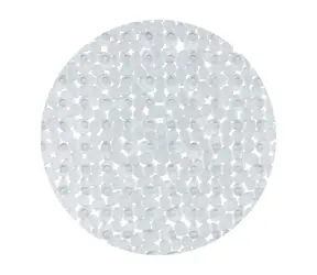 Spirella RIVERSTONE rutschfeste runde Duschmatte transparent / PVC / 57 cm