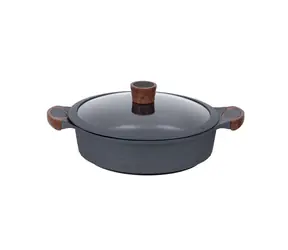 RESTO 93506 Niedriger Topf mit Deckel 28 cm (CAPELLA)