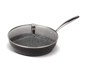 Lamart Granit Bratpfanne mit Deckel 28 cm grau/Aluminium