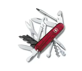VICTORINOX Taschenmesser CYBER TOOL 34 rot transparent
