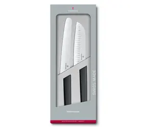 VICTORINOX Schweizer modernes Messerset Schwarz 