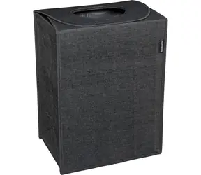 Ausgepackt - Brabantia Faltbarer Wäschekorb 55L Schwarz / 54 x 29,5 x 40,5 cm / ausgepackt