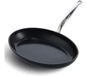 GreenPan Ovale Fischpfanne Barcelona Pro 33 cm schwarz