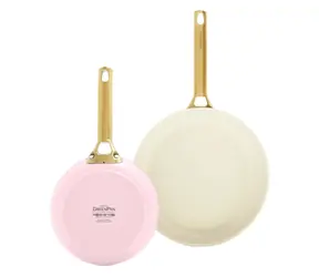 GreenPan Set aus 2 antihaftbeschichteten Keramikpfannen Padova Reserve 20 cm + 26 cm rosa 