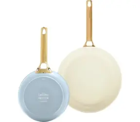 GreenPan Set aus 2 antihaftbeschichteten Keramikpfannen Padova Reserve 20 cm + 26 cm blau