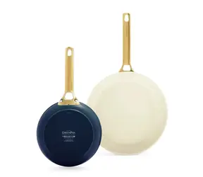 GreenPan Set aus 2 antihaftbeschichteten Keramikpfannen Padova Reserve 20 cm + 26 cm blau
