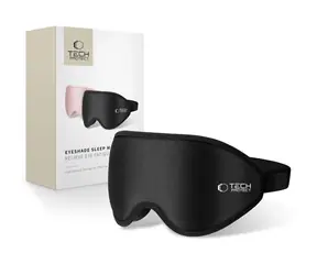 TECH-PROTECT Schlafmaske mit Augenschutz, matt schwarz