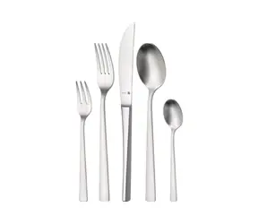 WMF Corvo Besteckset, 30-teilig / 6 Löffel / 6 Gabeln / 6 Messer / 6 Teelöffel / 6 Dessertgabeln