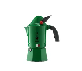 Bialetti Break Alpina 3TZ / Moka-Kanne / 3 Tassen / Grün
