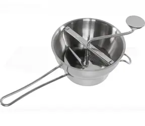 Gefu Flotte Lotte Sieb / 2 l / Edelstahl / 2x Siebscheibe (2 & 3 mm)