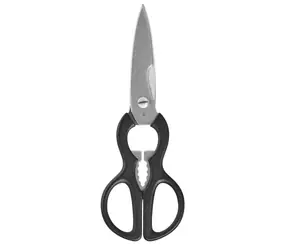 WMF Küchenschere schwarz / Edelstahl / Länge 21 cm / Öffner für Schraub- und Kronkorken