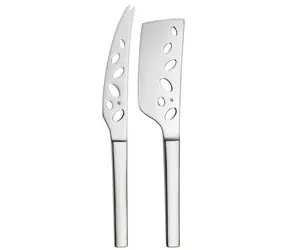 WMF Nuova 2er Set Käsemesser / Edelstahl / 1x Messer 24 cm / 1x Messer 27,5 cm
