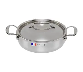De Buyer Affinity Niedriger Topf mit Deckel 24 cm / 3 l / Edelstahl