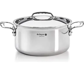 De Buyer Affinity Pot mit Deckel 20 cm / 3 l / Edelstahl
