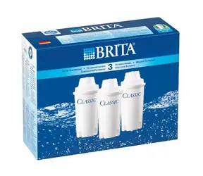 Brita Classic Wasserkartusche Pack 3 / Ersatzfilterkartuschen für den Aluna Wasserkocher / 3 Stk