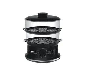 TEFAL VC 1401 Dampfgarer / 900 W / 2 Behälter / Schwarz